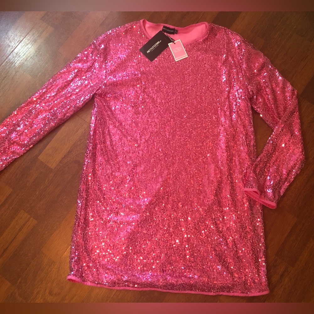 Hot Pink Barbie mini dress or long tunic top